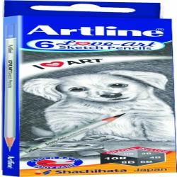 ARTLINE  6 LOVE-ART SKETCH PENCILS